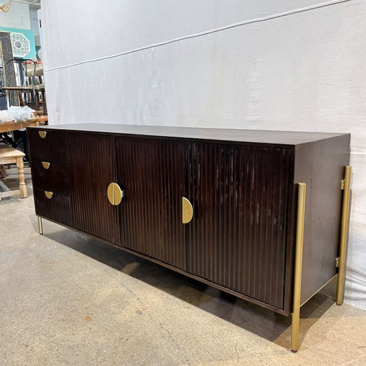 Hartley Mango Wood And Iron Media Console