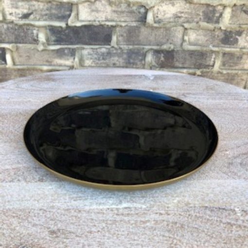 Kennesaw Black And Gold Metal Platter
