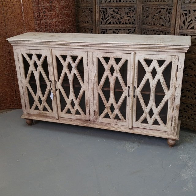 Greenfield Mango Wood And Glass Sideboard